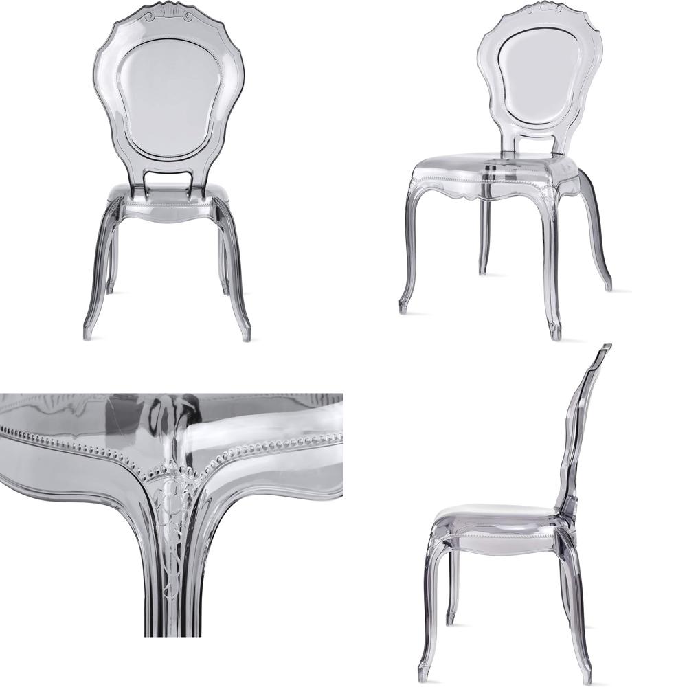 Outdoor Furniture Dining Set - Stackable Outdoor Dining Chair | Clear