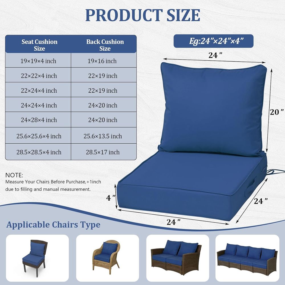 24x24 Outdoor Deep Seat Cushio - Outdoor Furniture For Patio recension och pris