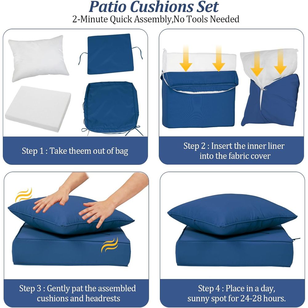 24x24 Outdoor Deep Seat Cushio - Outdoor Furniture For Patio recension och pris