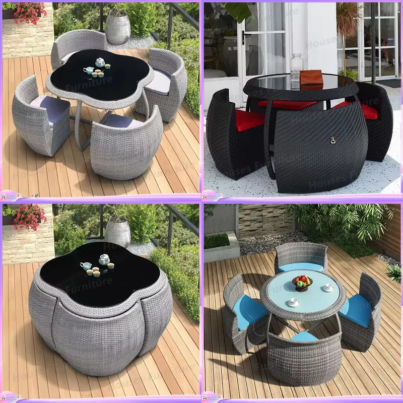Outdoor Rattan Dining Set Wick - Outdoor Furniture Dining Set recension och pris