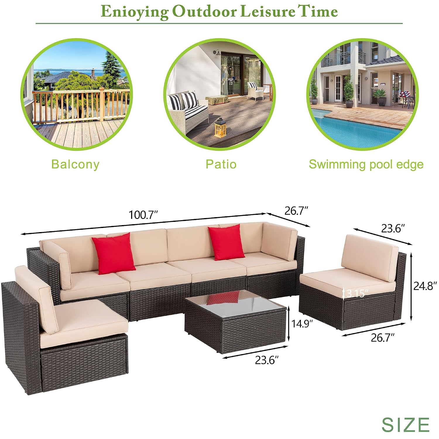 8-Piece Patio Furniture Set wi - Outdoor Furniture With Fire Pit Table recension och pris