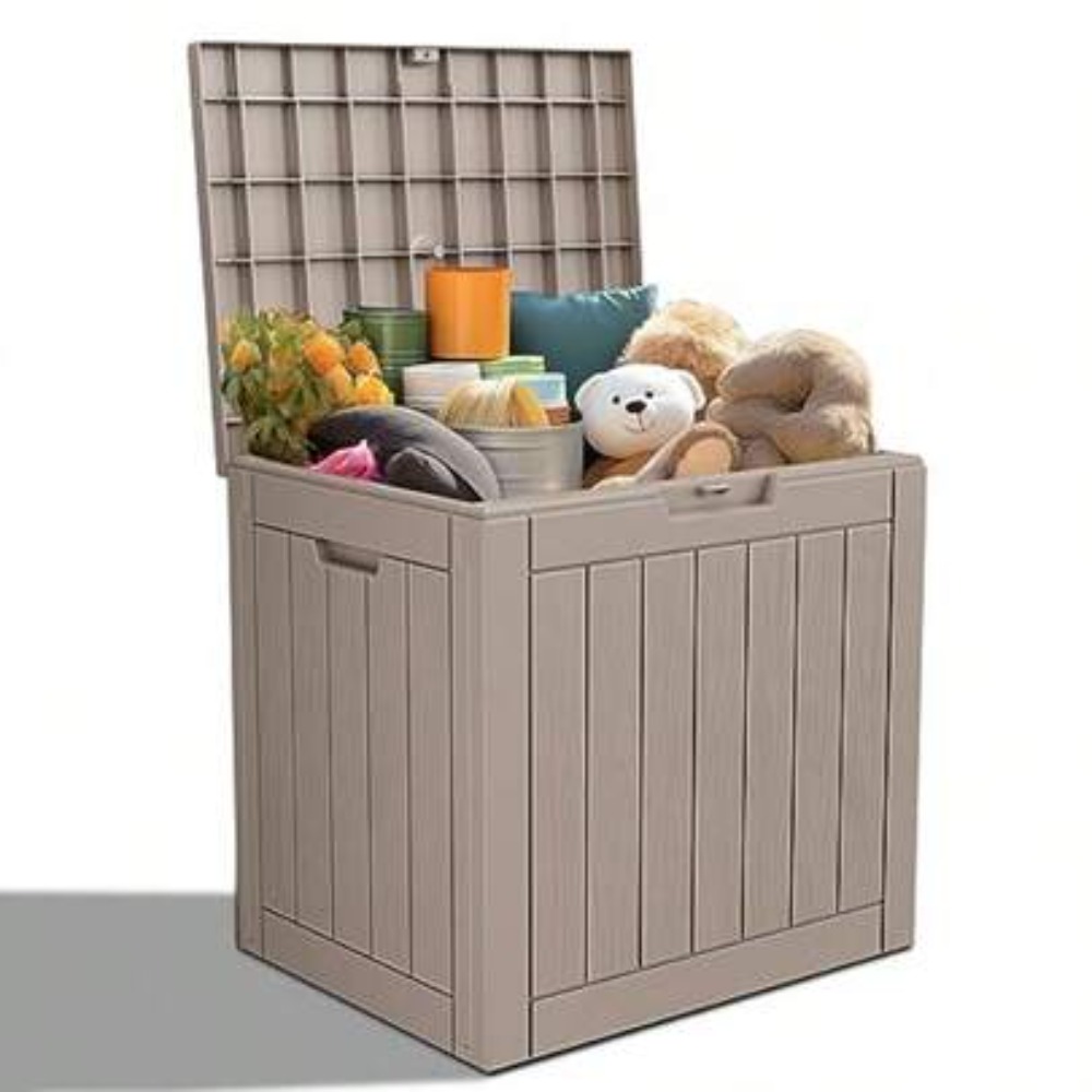 Lockable Resin Deck Box Outdoo - Outdoor Furniture Cushions recension och pris