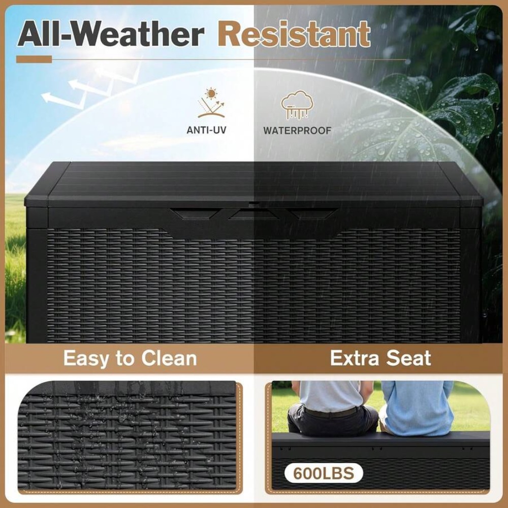 Large Lockable Outdoor Storage - Outdoor Furniture For Patio recension och pris