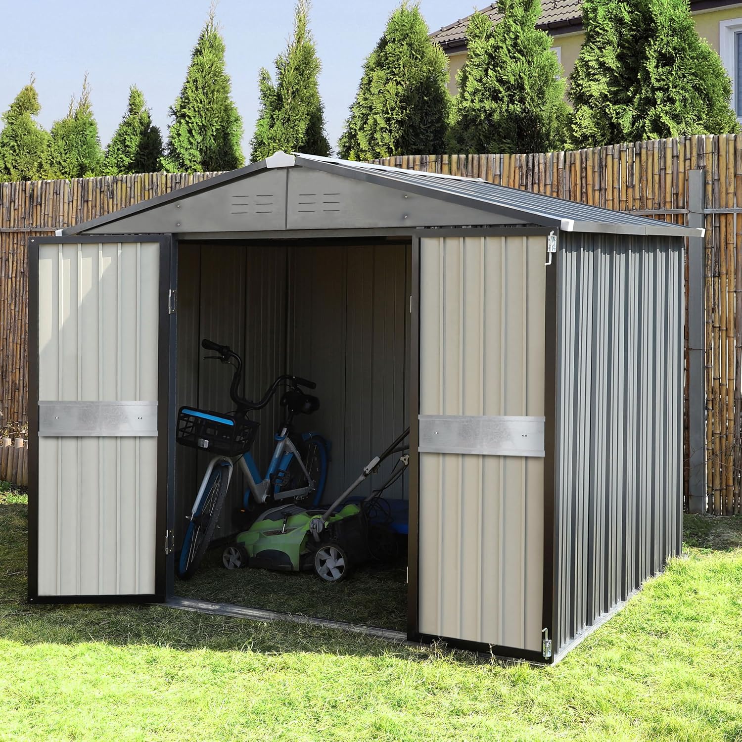 10' x 10' Outdoor Storage Shed - Outdoor Furniture For Patio recension och pris