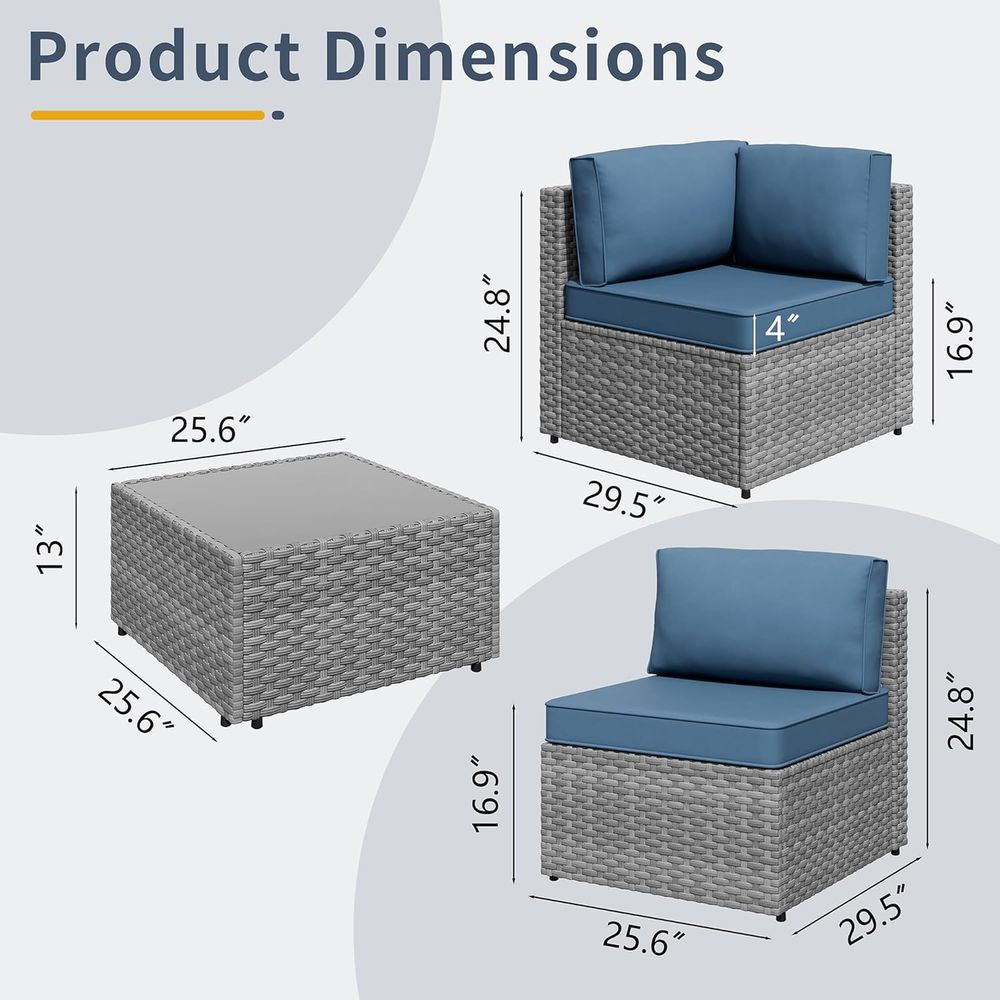5-Piece Outdoor Patio Furnitur - Outdoor Furniture With Fire Pit Table recension och pris
