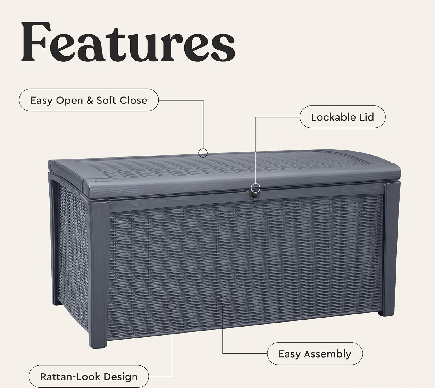110 Gallon Outdoor Storage Dec - Outdoor Furniture Cushions recension och pris