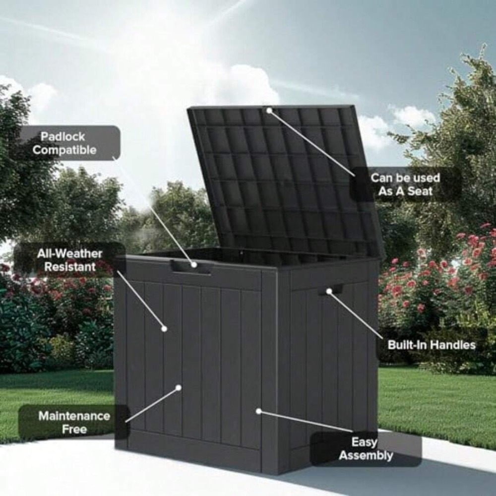 Outdoor Storage Box Resin Wate - Outdoor Furniture Cushions recension och pris