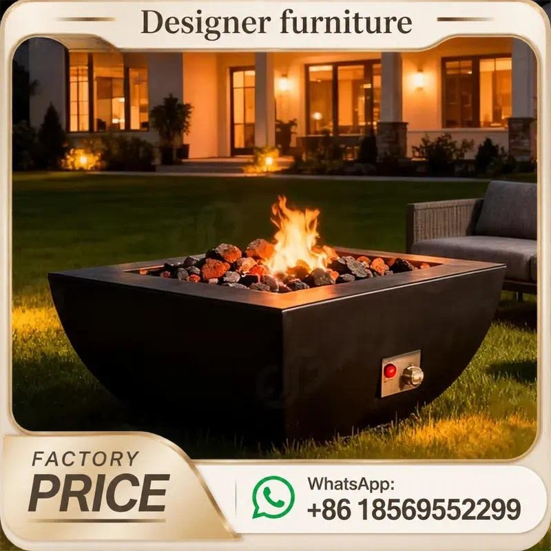 Custom Outdoor Gas Fire Pit Ta - Outdoor Furniture With Fire Pit Table recension och pris