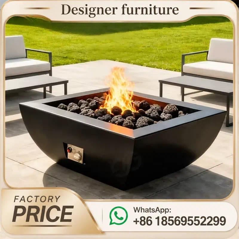Custom Outdoor Gas Fire Pit Ta - Outdoor Furniture With Fire Pit Table recension och pris