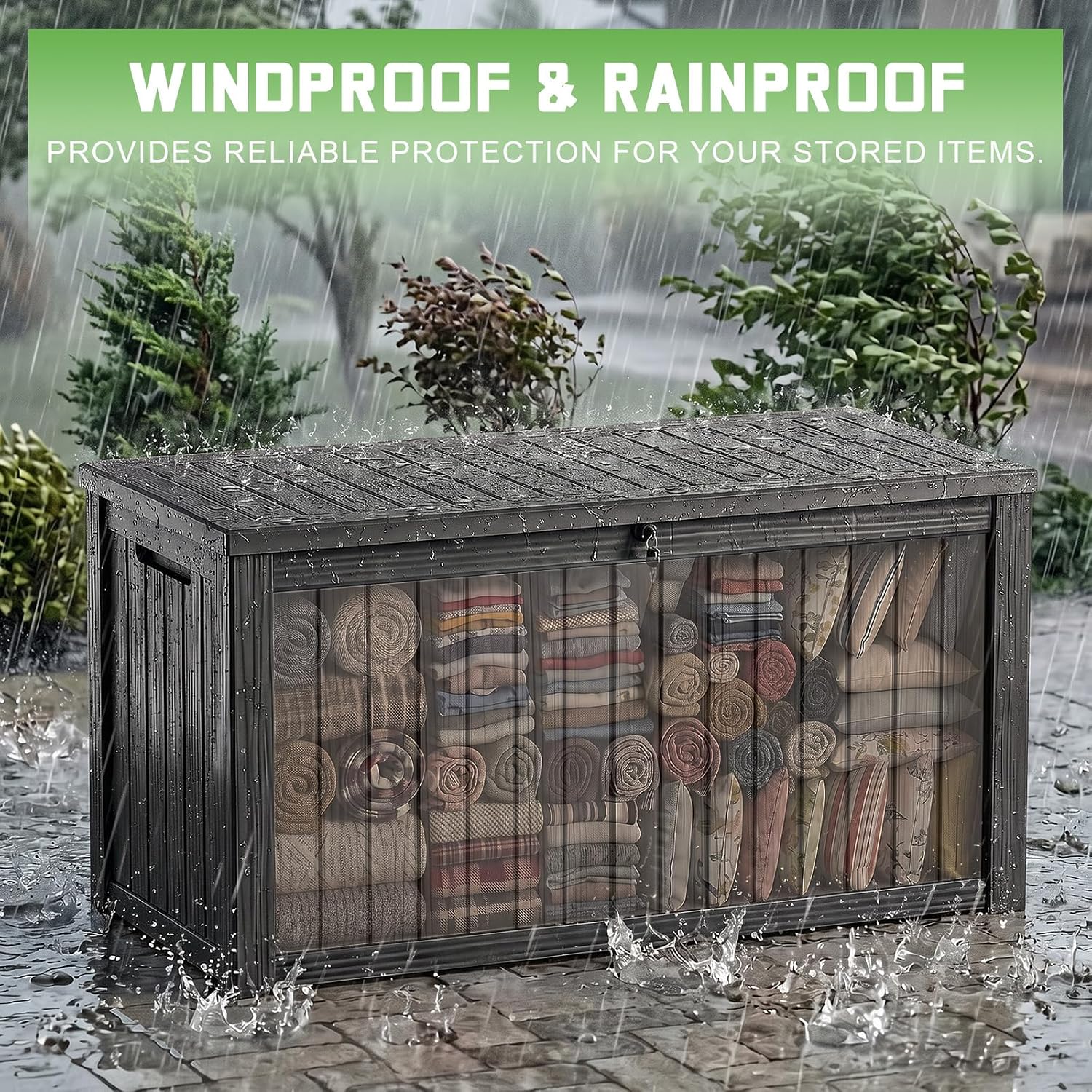 200 Gallon Lockable Resin Deck - Outdoor Furniture Cushions recension och pris