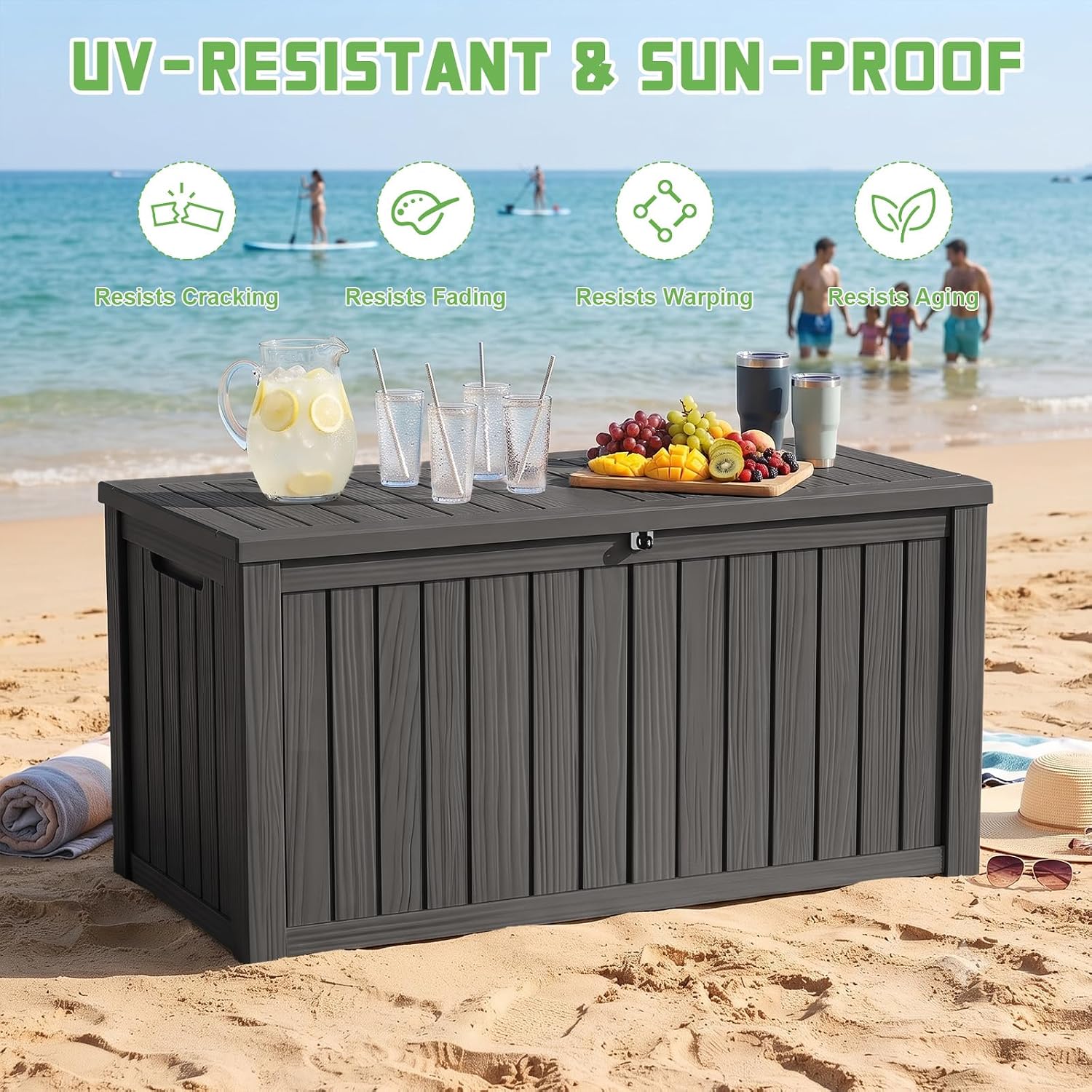 200 Gallon Lockable Resin Deck - Outdoor Furniture Cushions recension och pris