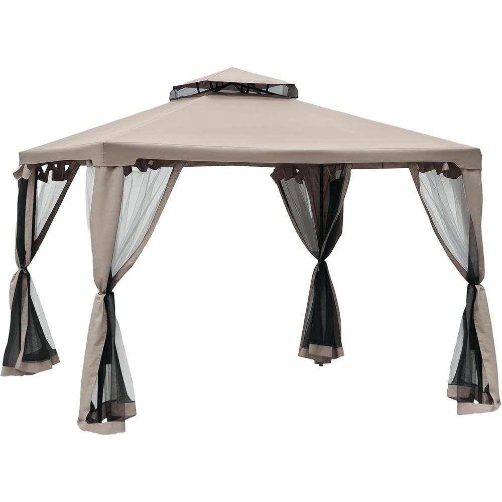 9.6' x 9.6' Patio Gazebo, Outd - Outdoor Furniture For Patio recension och pris
