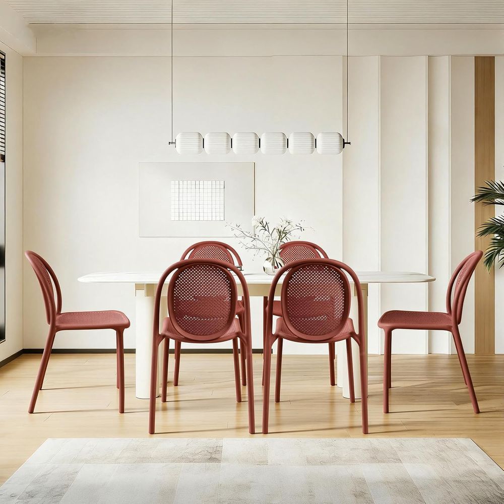 Weather-Resistant Stackable Di - Outdoor Furniture Dining Set recension och pris