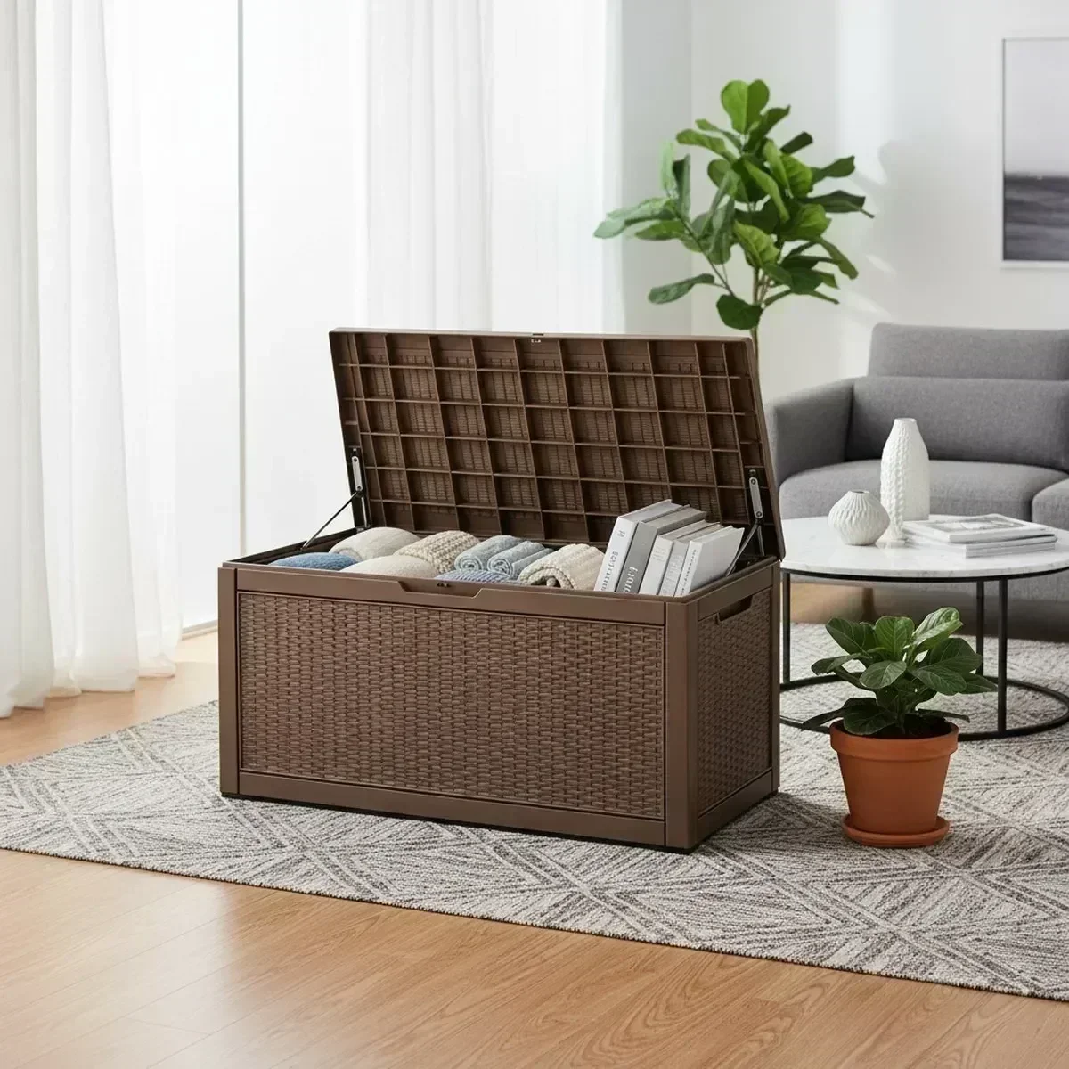 Large Outdoor Storage Bench Wa - Outdoor Furniture Cushions recension och pris