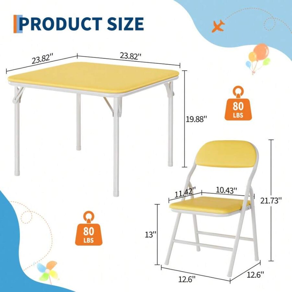 Foldable Square Table and Chai - Outdoor Furniture Dining Set recension och pris