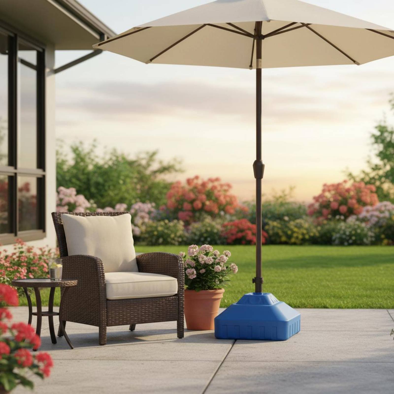 Water Fill Umbrella Base Stabl - Outdoor Furniture Vendors recension och pris